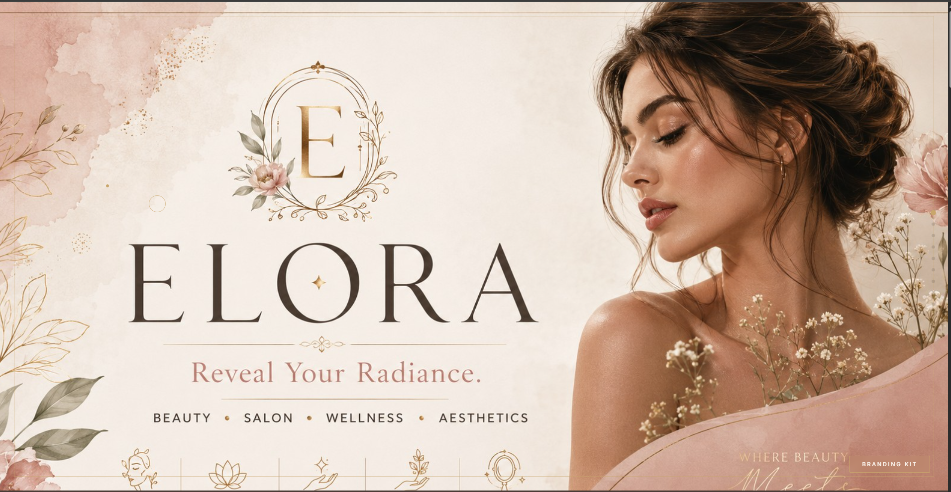 Elora beauty and salon branding kit