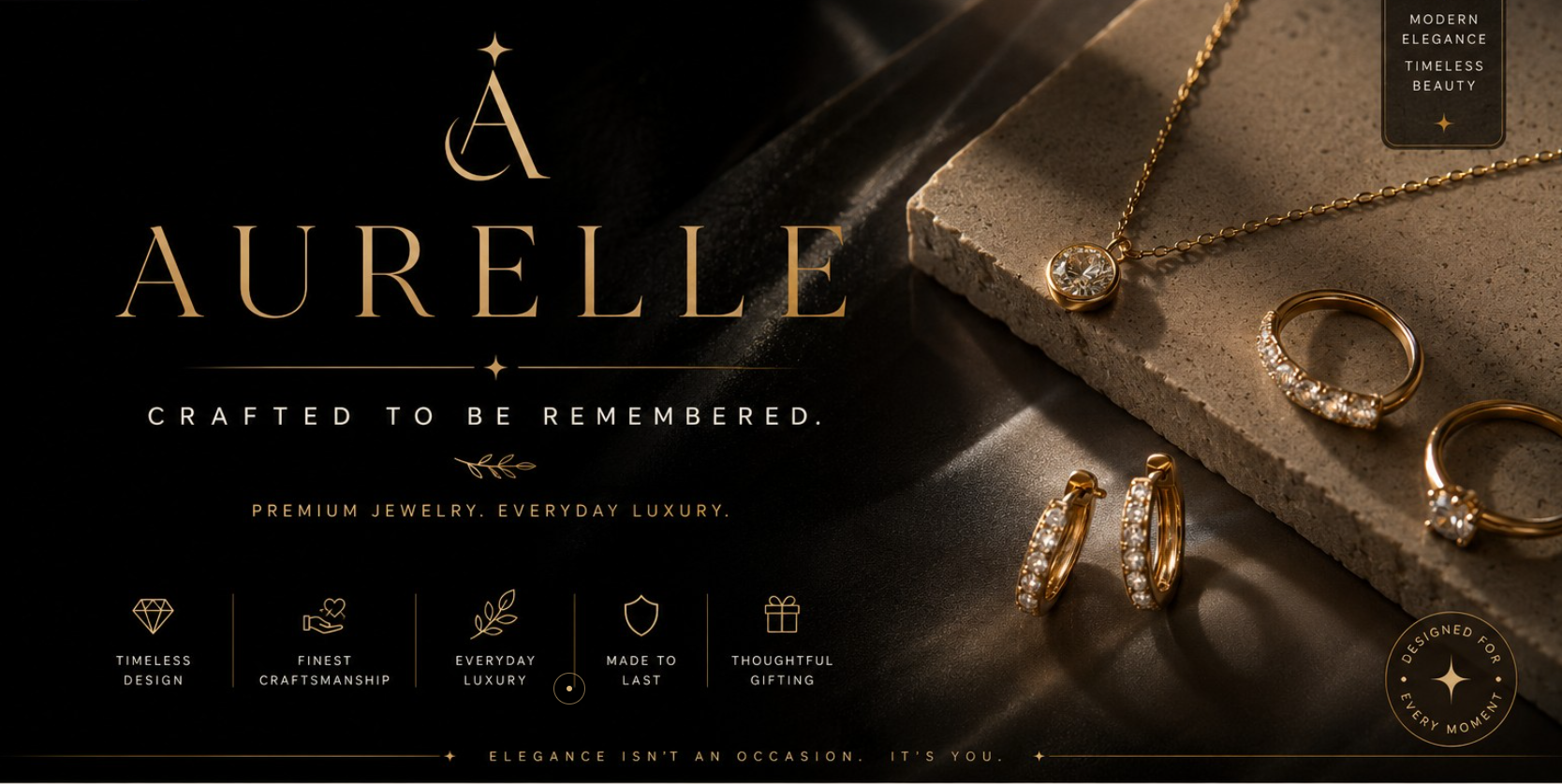 Aurelle jewelry branding kit