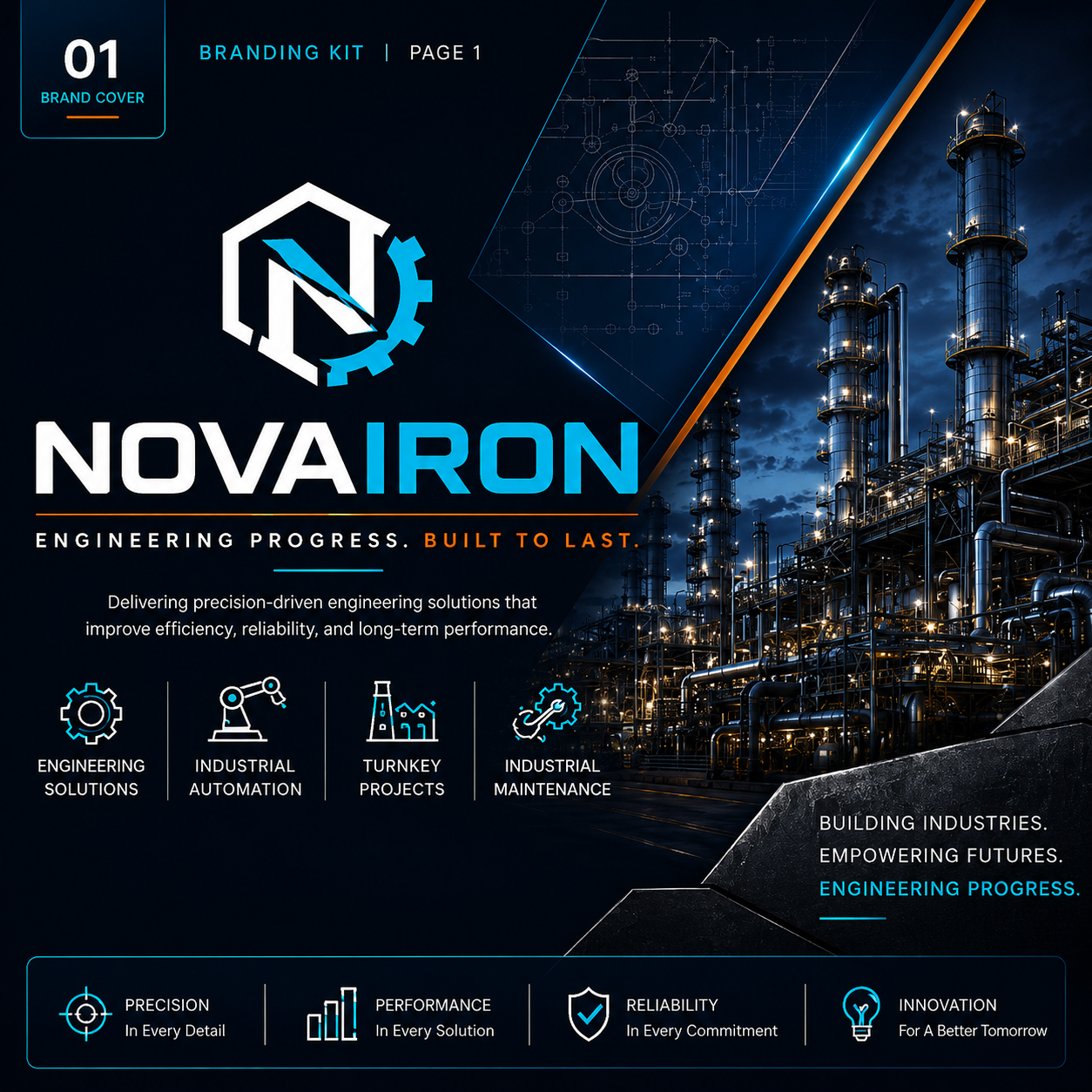 Novairon professional services branding kit
