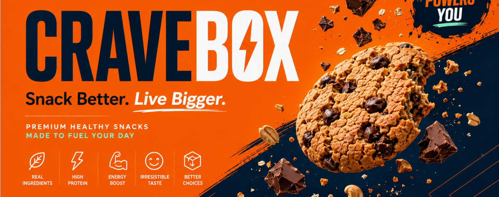 Cravebox snack branding kit